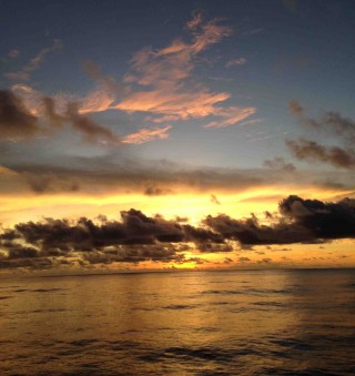 Final sunset to a wonderful cruise. 
