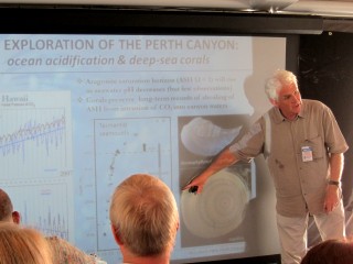 Perth Canyon cruise Chief Scientist Prof. Malcolm McCulloch gives a short introduction of the expedition. 