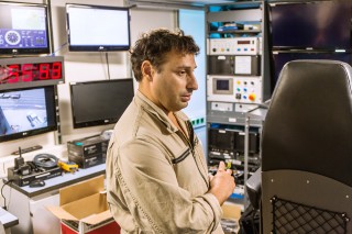Adrian Tramallino, Information Technology Manager, managing the upgrade process in the Control Room and video matrix system.
