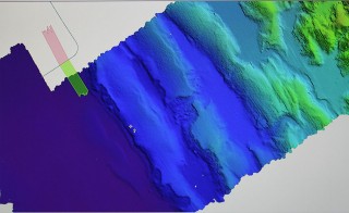 Scientists are looking precisely for these kinds of deformations on the seafloor. 