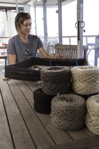 Michelle was very happy to find wool at a local farm, and therefore avoid adding a large footprint to her purchase. 