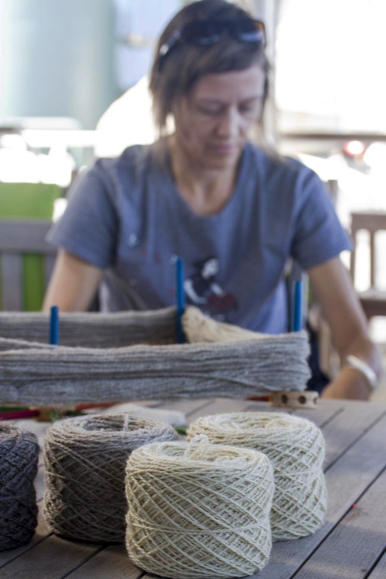 It took her a while to get used to the ship’s rocking and rolling, but Michelle has been working non-stop since we started sailing.