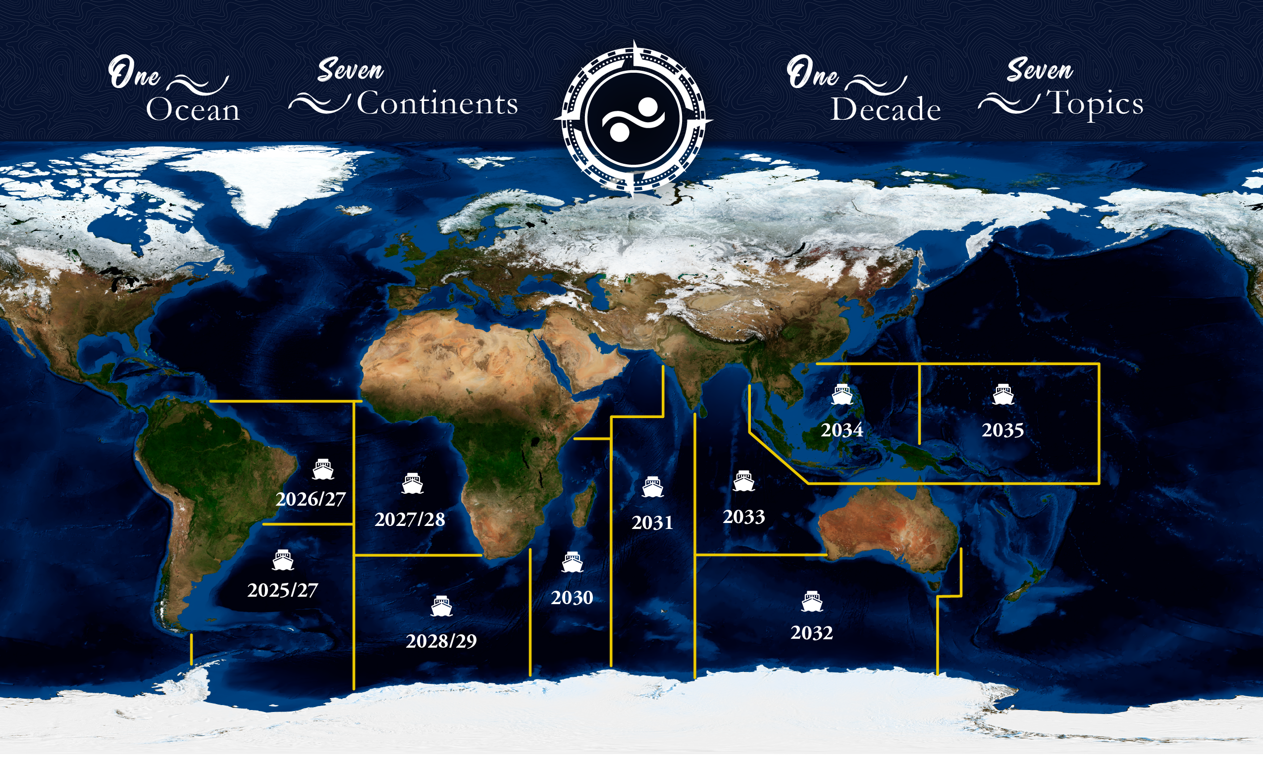 2026 ExpeditionMap A map of the regions R/V Falkor (too) will explore