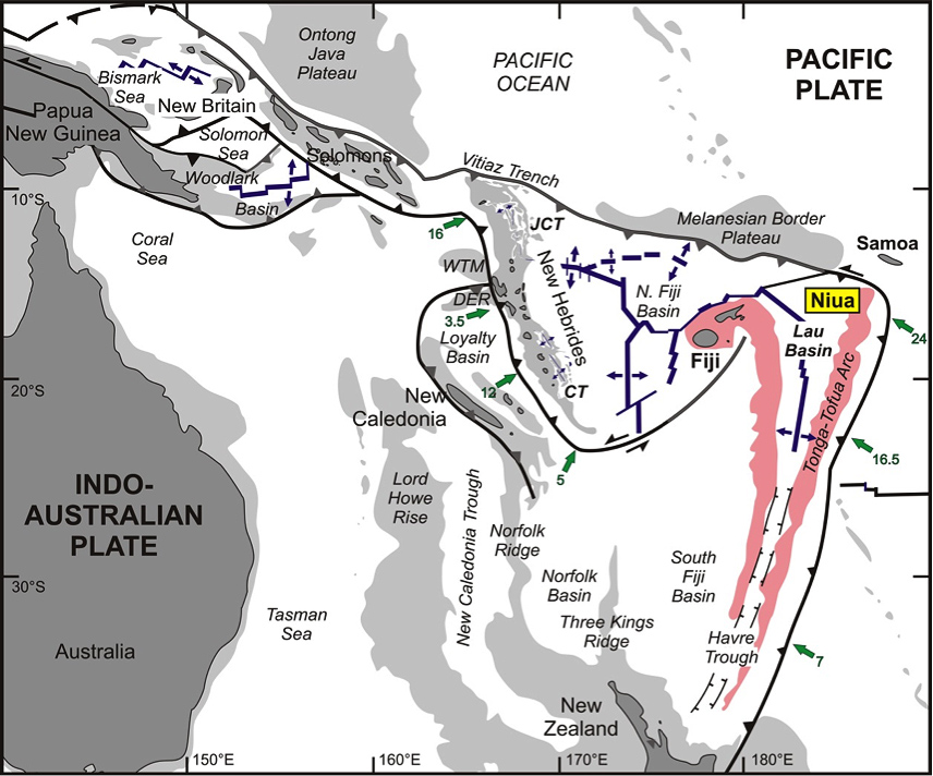 East Meets West: The Cutting Edge of the Pacific Plate  Adam Faliq