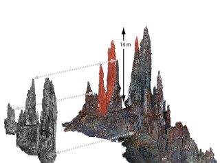 Preliminary 3D terrain models with 3 cm resolution