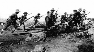 ANZACs on the shores of Gallipoli.