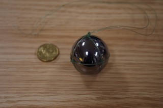 Tungsten carbide calibration ball. 