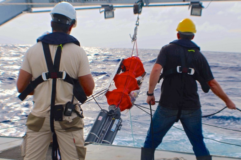 Morning deployment of the ARI lander.