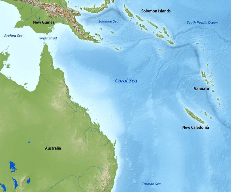 Visioning The Coral Sea Marine Park Schmidt Ocean Institute   Coralsea Map 768x638 