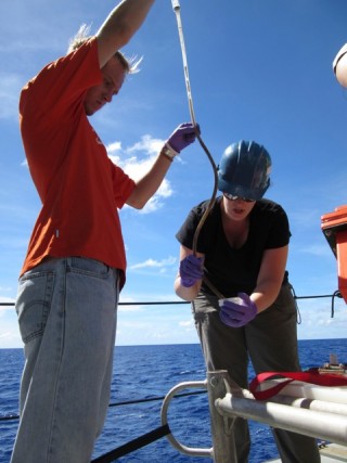 Despite measurement differences, the crew and scientists work together to collect important samples.