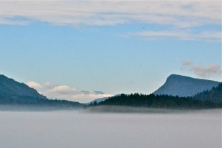 The view as we entered Saanich Inlet.