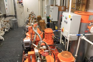The “purifying room” where the ship oils get cleaned.