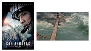 This past month the movie San Andreas, starring Dwayne "The Rock" Johnson was released in cinemas worldwide. The movie speculates on the catastrophic events that could take place if the San Andreas Fault in California was to rupture. Although undeniably entertaining, the science in the movie has its faults. For example, a strike slip fault on the continental crust is not going to cause a large tsunami, like the one pictured. 